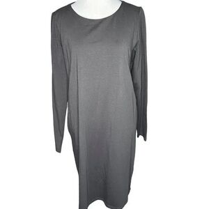 Eileen Fisher Charcoal Long Sleeve Dress
